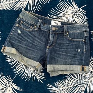 Paige cuff Jean shorts